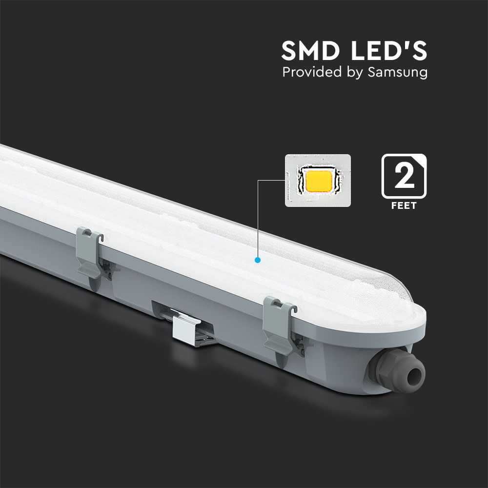 LED Waterproof Fitting M-SERIES 600mm 18W