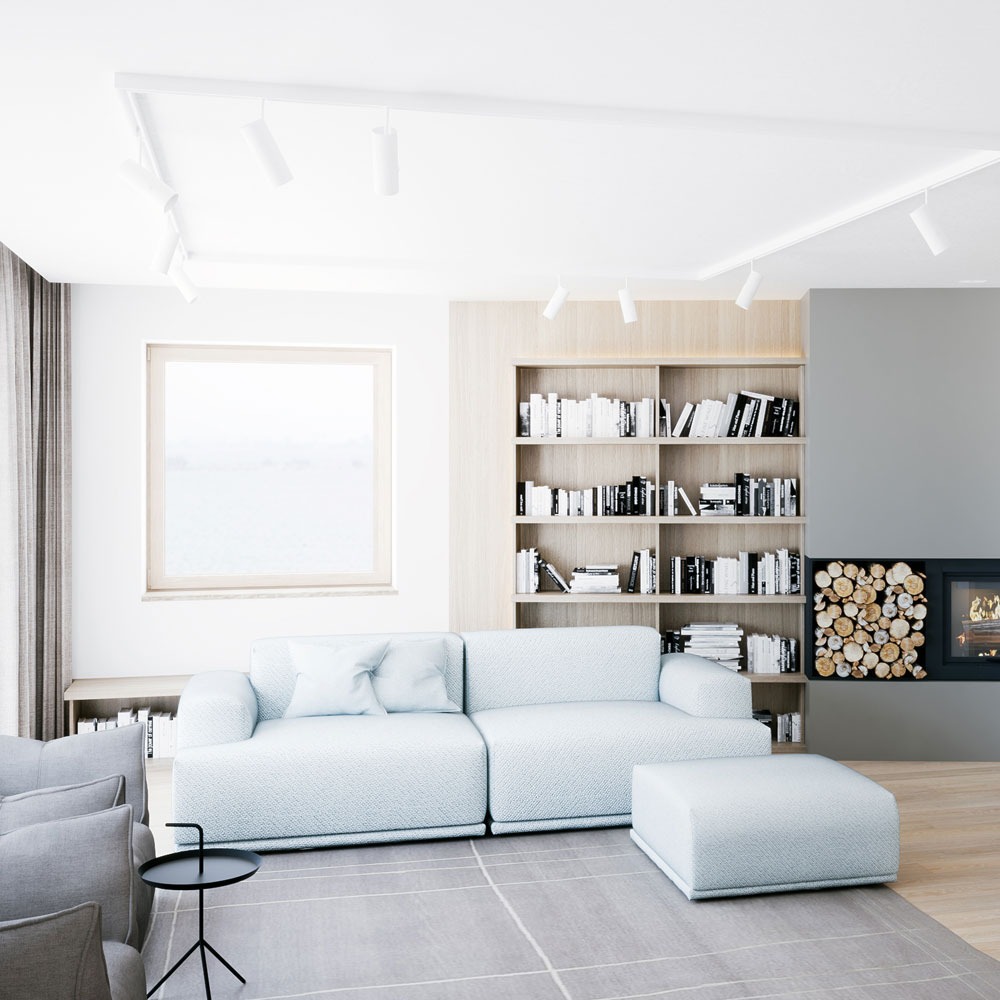 7W LED proiettore a binario SAMSUNG Chip Corpo Bianco 5000K