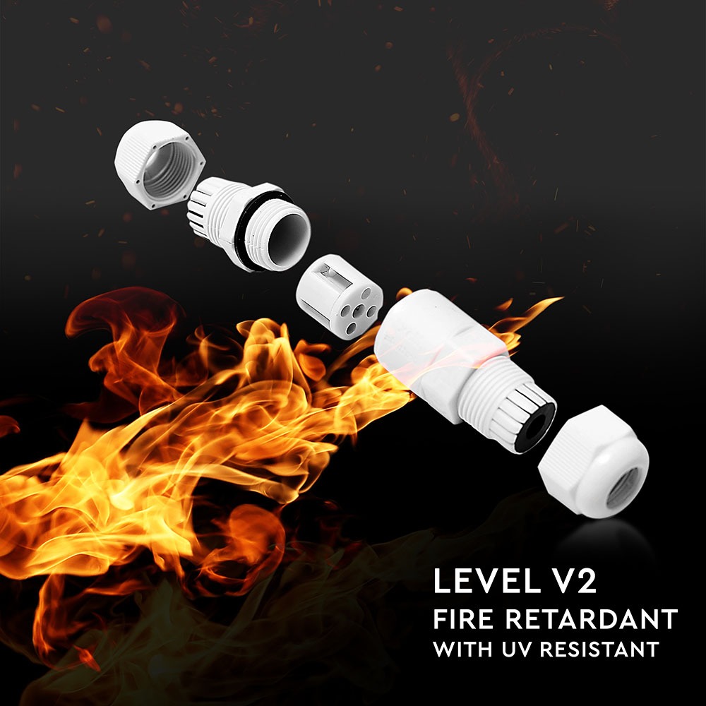 Waterproof White Terminal Block 5-9mm IP68 img 1