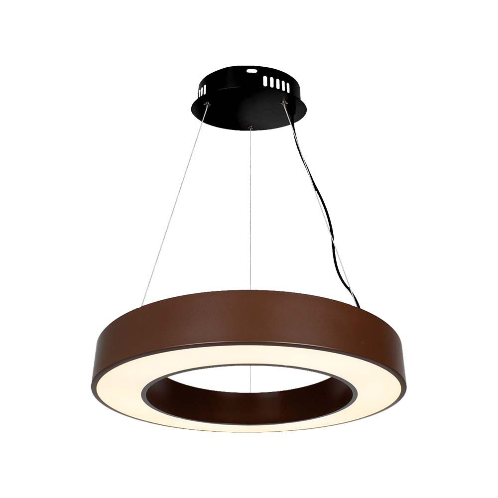 Lampadario LED a Sospensione Circolare Dimmerabile Colore Corten 