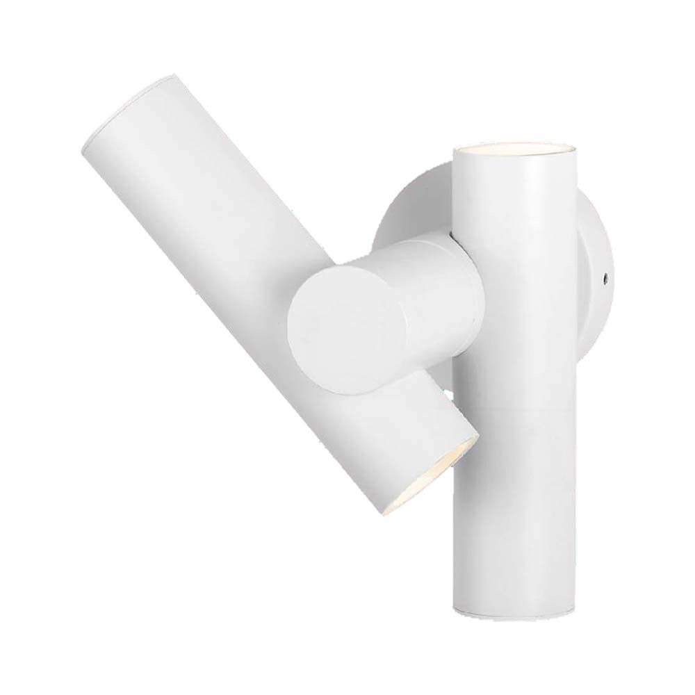 Faretti LED Da Muro 2*2.6W con Doppio Fascio Luminoso Regolabile a 360° Colore Bianco 4000K IP44