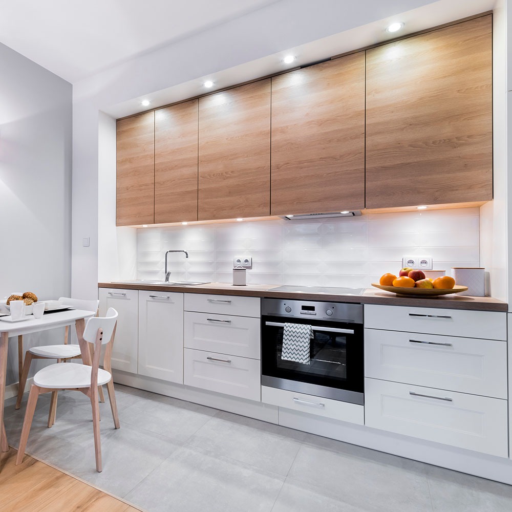 GU10 Fitting Round White