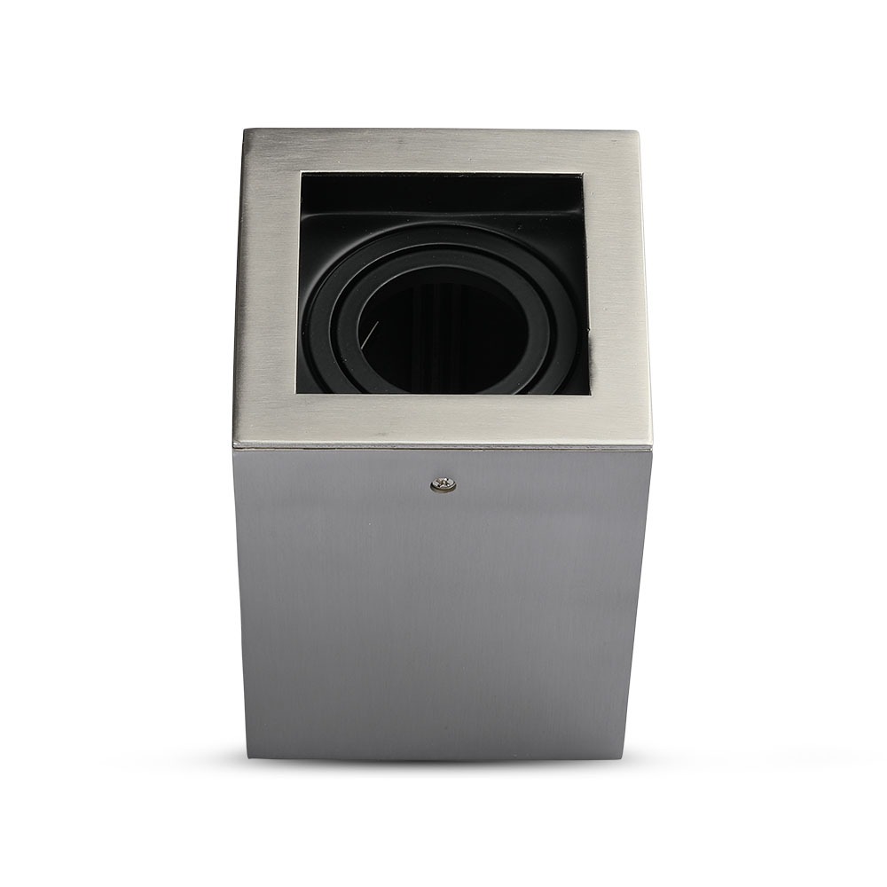 GU10 Adattatore per Faretti Quadrato Nichel satinato