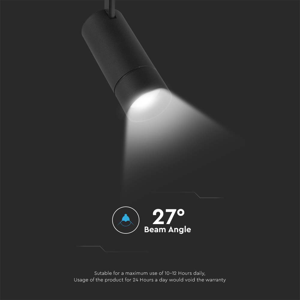 8W LED SMART Hanging Pendant Light Black 3IN1 img 1