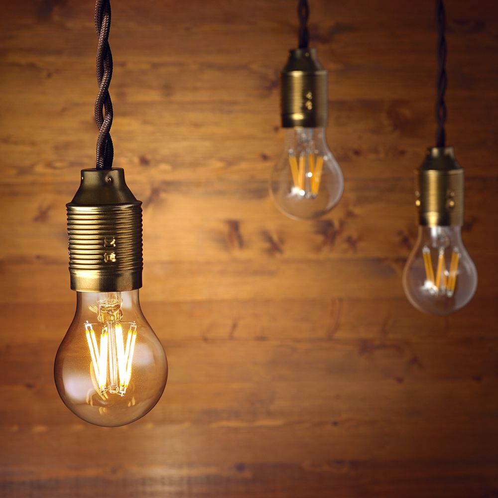 8W Filament E27 A60 Dimmable Clear Cover 3000K