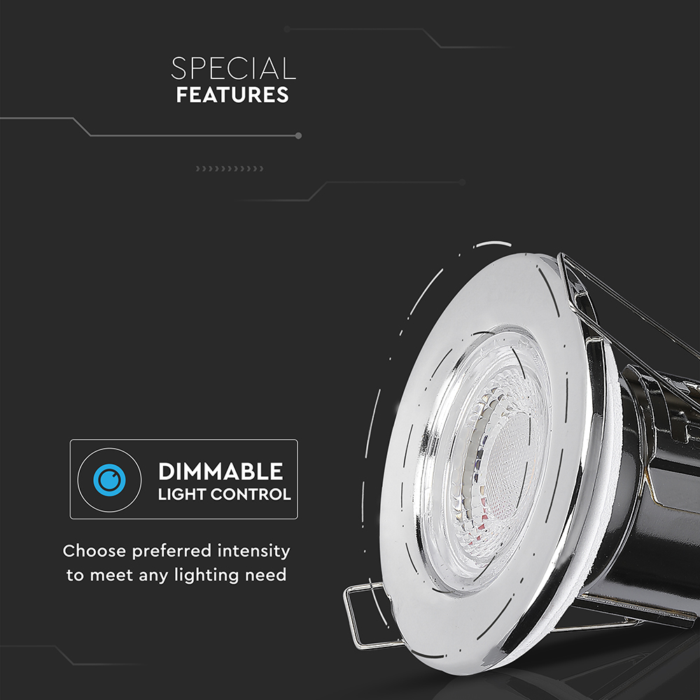 LED Resistente Al Fuoco Chip SAMSUNG Cromato Dimmerabile 3000K