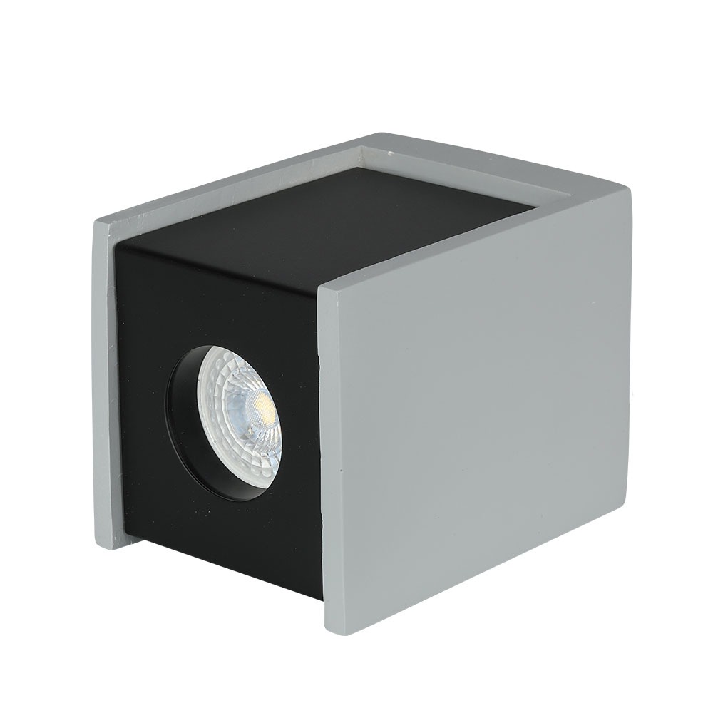 GU10 Fitting Concrete Surface Gun Black Bottom Quadrato img 2