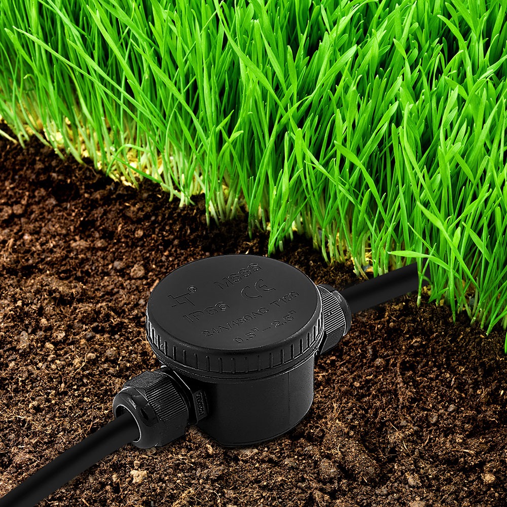 3 PIN Terminal Block Black 5-9mm IP66