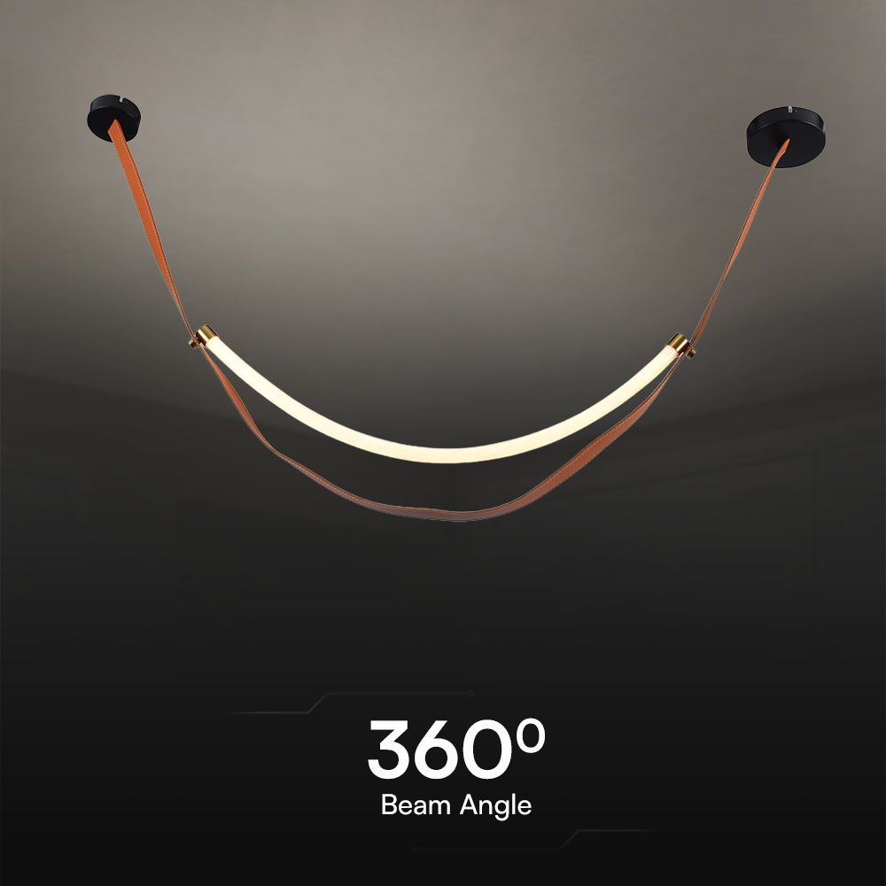 LED Designer Pendant Lampholder Brown + Black Body img 1