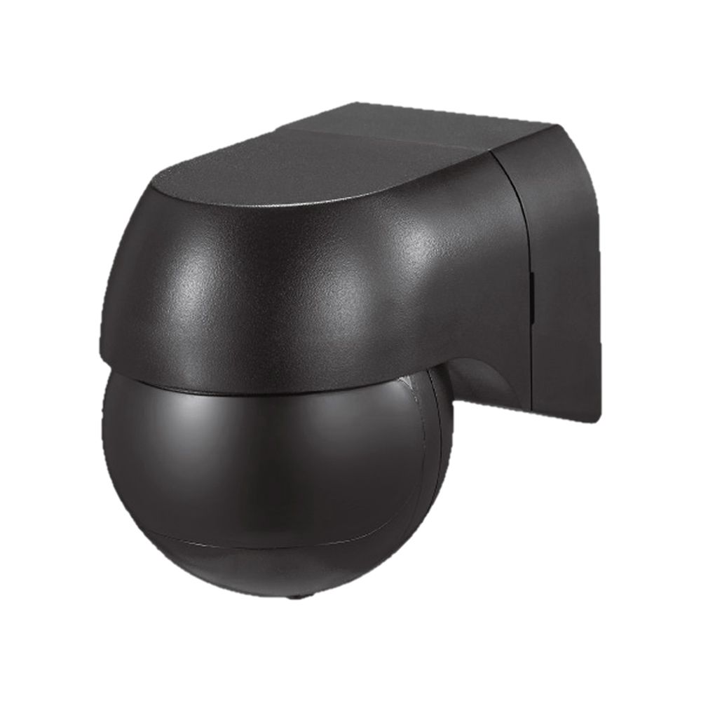 PIR Wall Sensor With Moving Head Full Black
