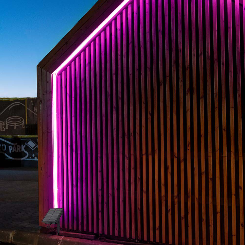 Kit Strip LED SMD2835 con Pannello Solare 1.2W/m RGB IP67 img 1