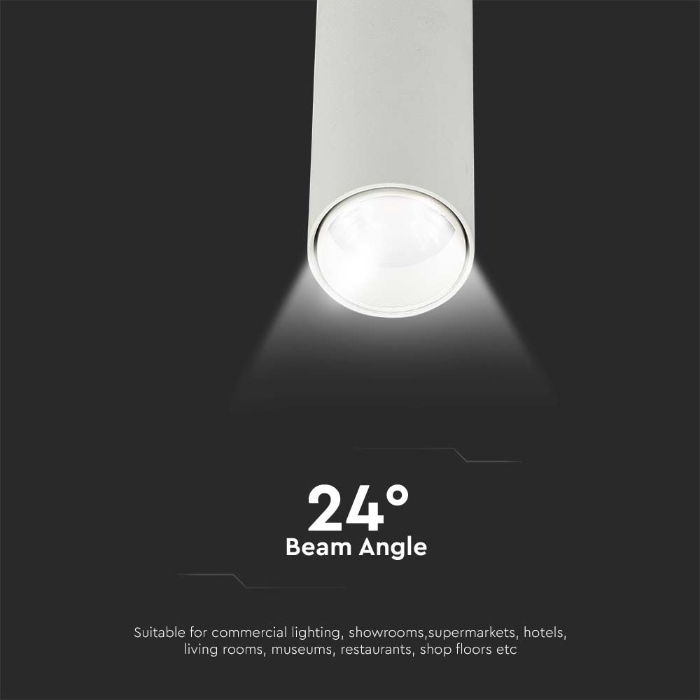 7W LED Tracklight SAMSUNG CHIP White Body 4000K img 2