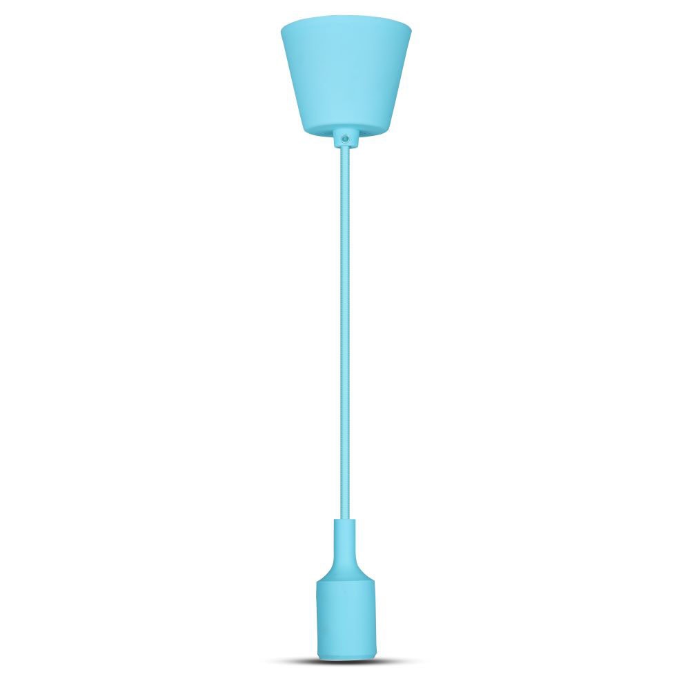 Lampadario con Portalampada Blu Chiaro
