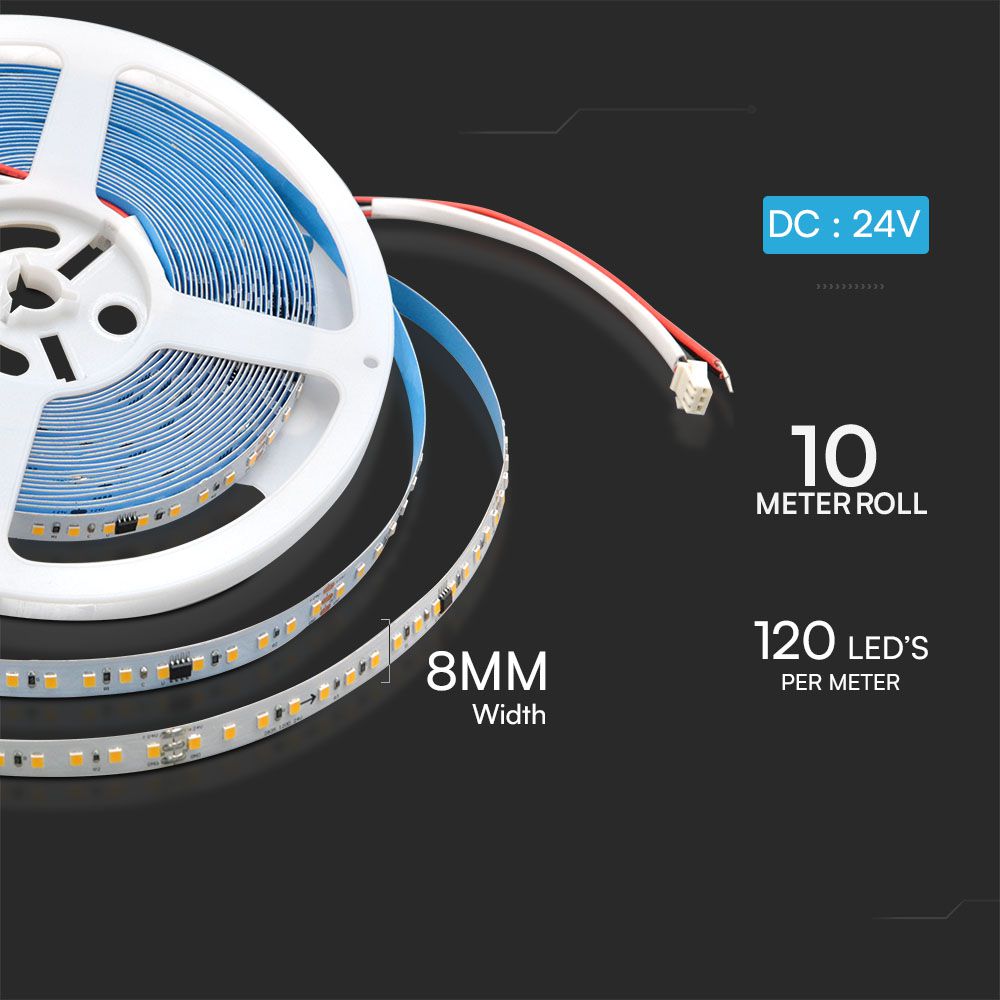 LED Strip Running 2835 - 120 10W 24V 3000K img 1