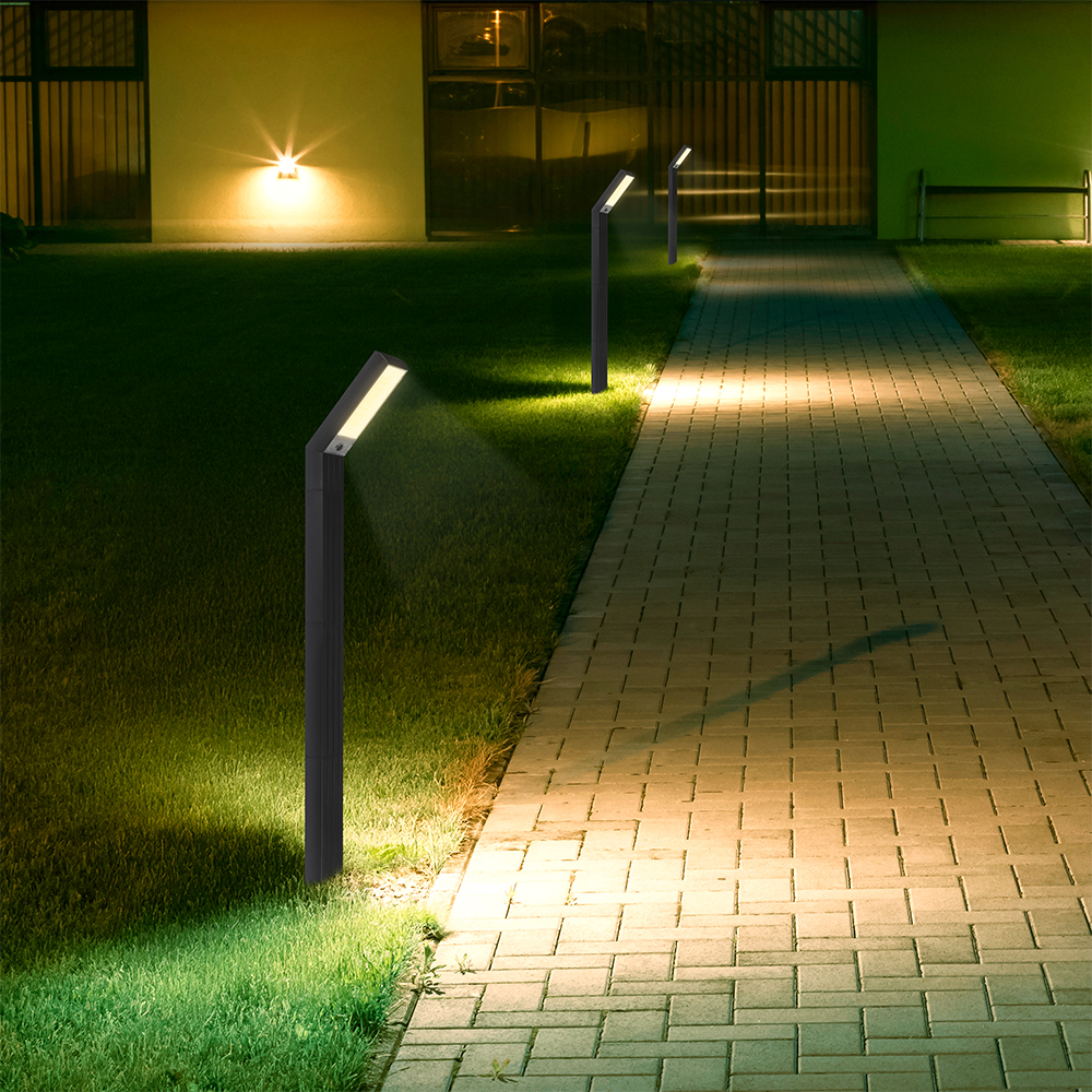 1.5W LED SPike Solar LIGHT 2 IN 1 CCT Adjustable Black Body IP65 img 1