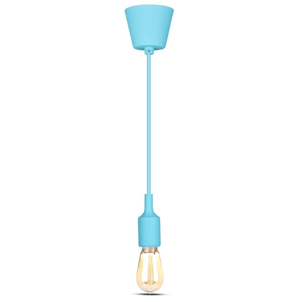 Lampadario con Portalampada Blu Chiaro img 2