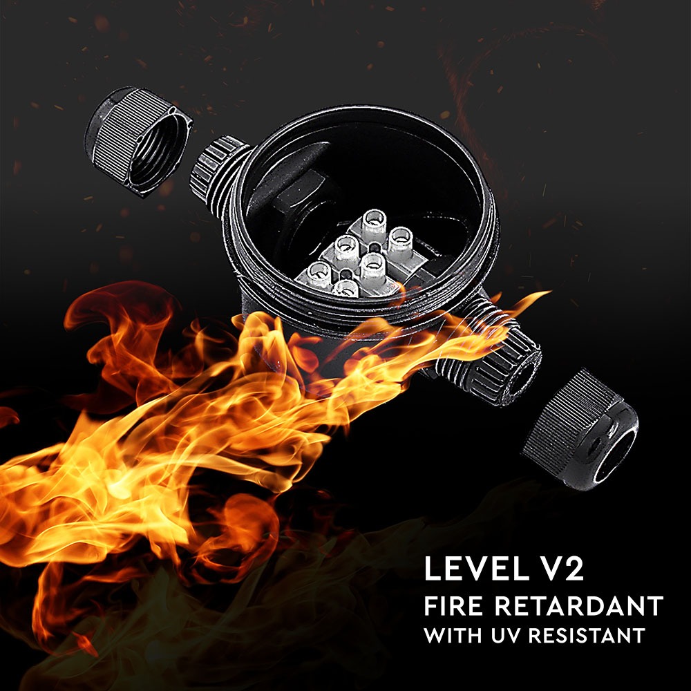 3 PIN Terminal Block Black 5-9mm IP66 img 1