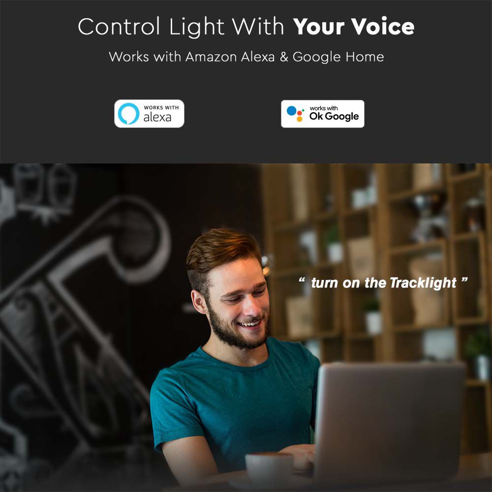 8W LED SMART Hanging Pendant Light Black 3IN1 img 3