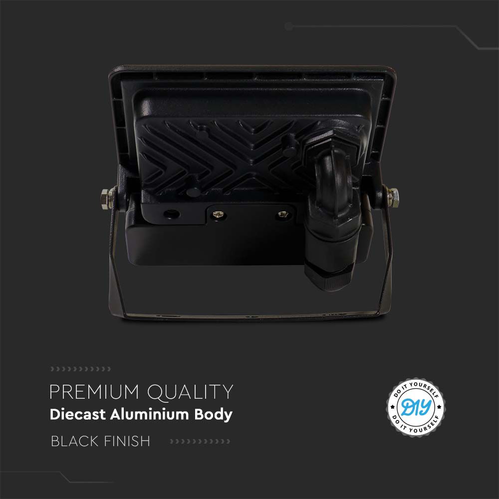 30W LED PIR Sensor Floodlight SAMSUNG CHIP Black Body 4000K img 5