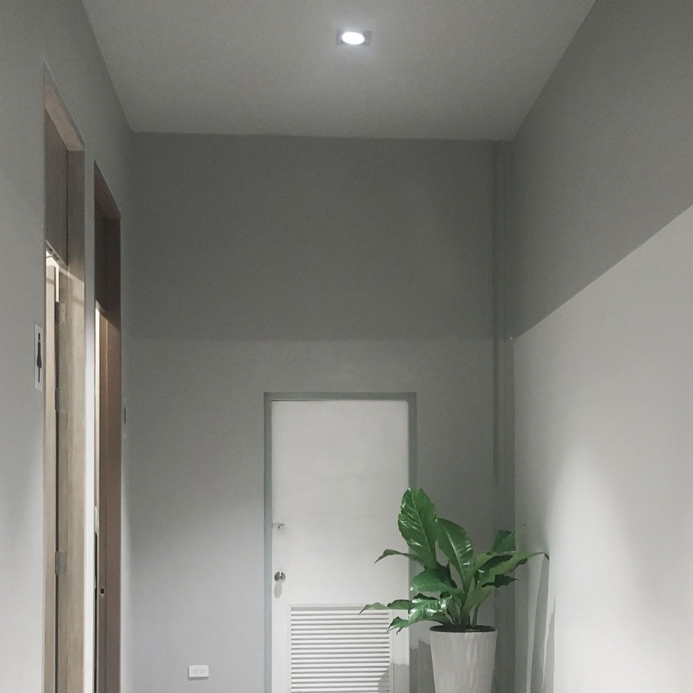 GU10 Fitting Square White