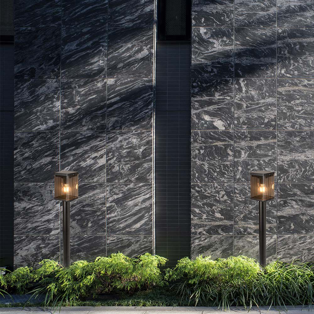 Piantana Solare LED da Giardino 2.5W con Sensore di Movimento a Microonde Colore Nero 3000K IP44 img 1