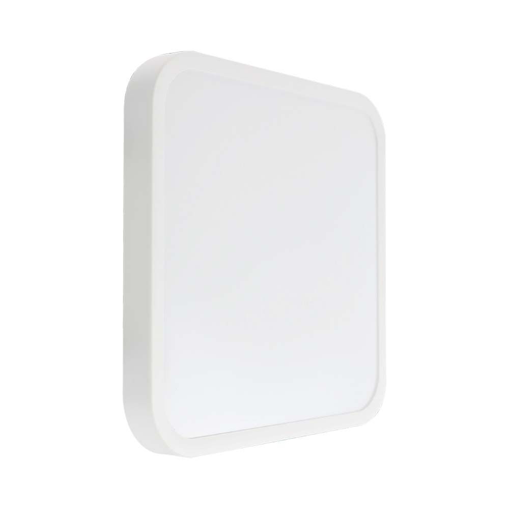 24W LED Dome Light Square White Frame 6500K IP44