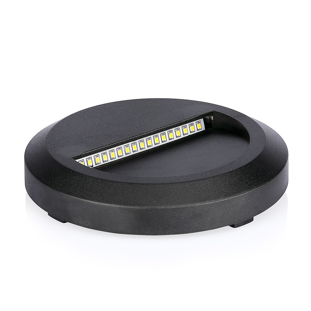 2W LED Step Black Body Round 3000K img 1