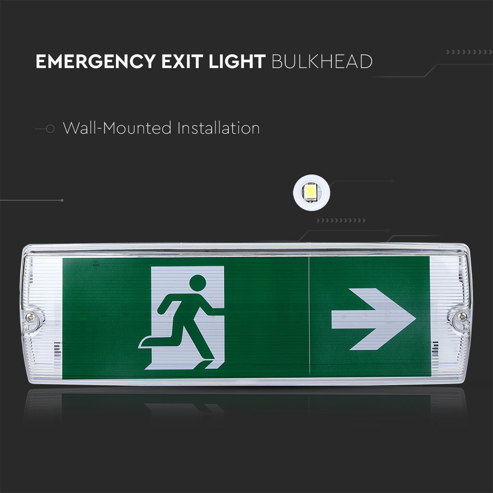 4W LED Emergency Exit Light 6000K