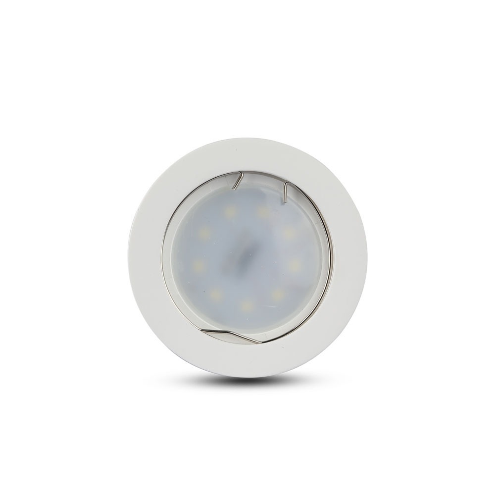 GU10 Fitting rotondo gesso bianco img 1