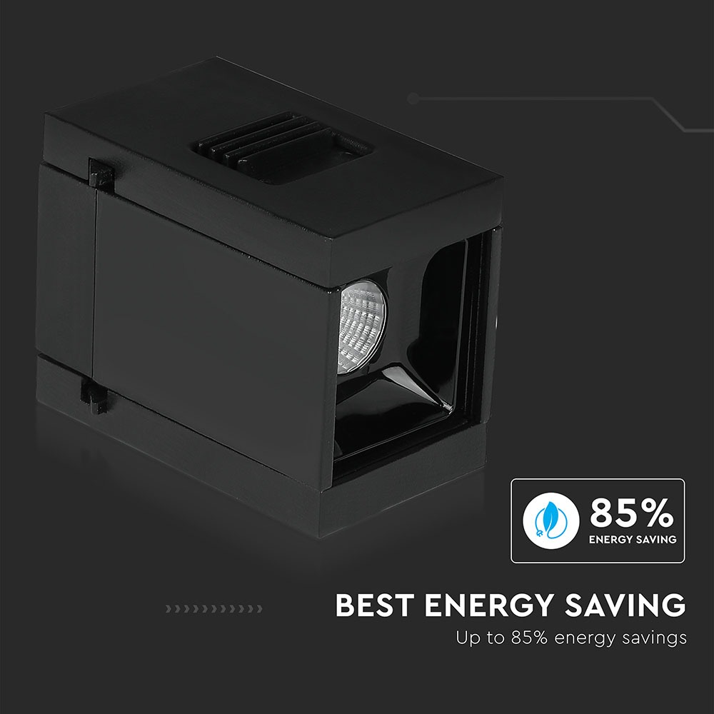 1W LED Faretto lineare magnetico SMD nero IP20 24V 4000K img 3