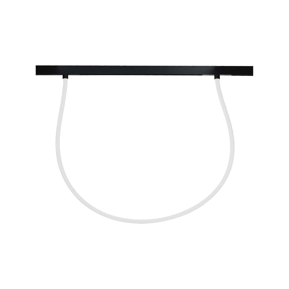 24W LED Magnetic Track Light Flexible Tube  2M CCT: 3000K Dimmable Black Body