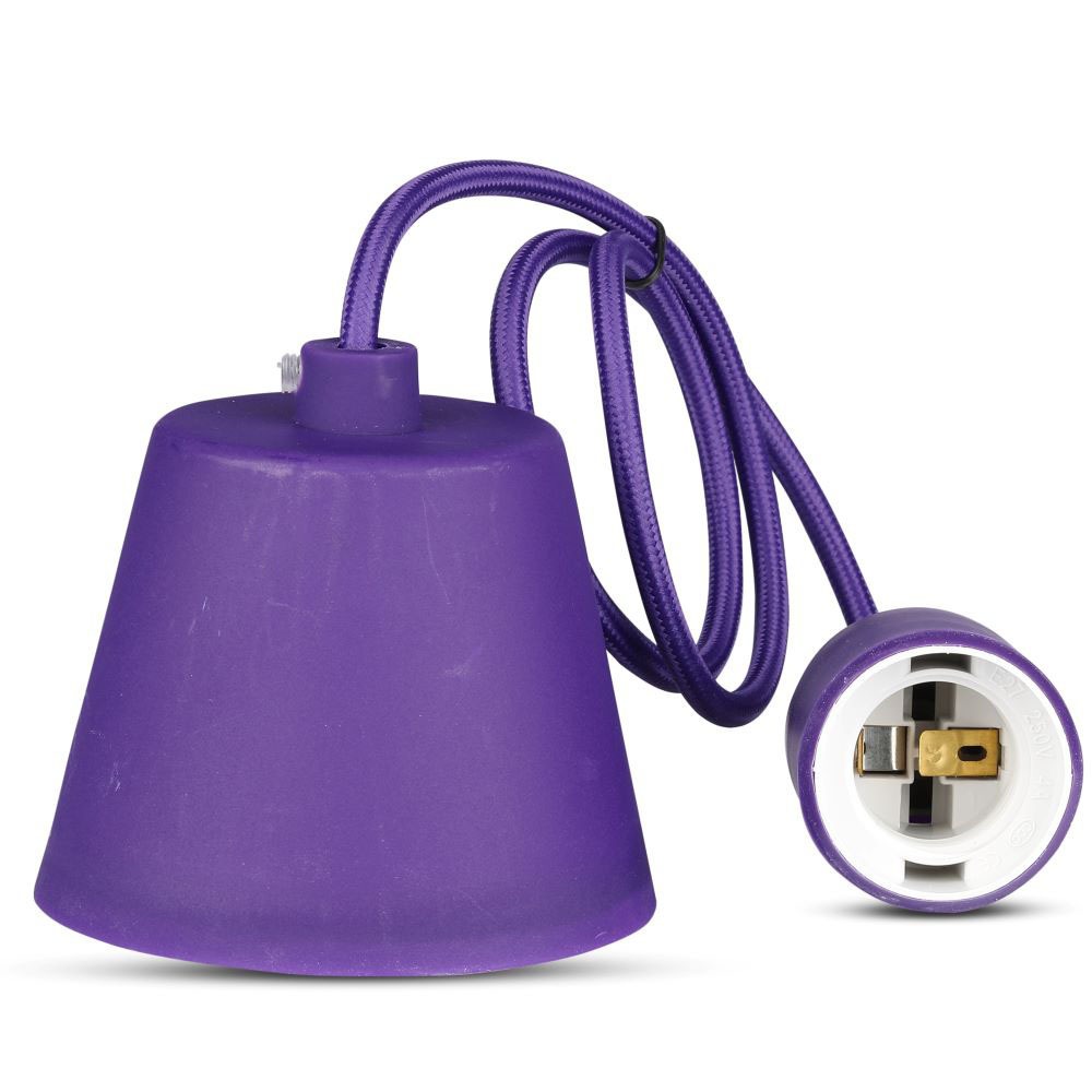 Lampadario con Portalampada Viola img 1