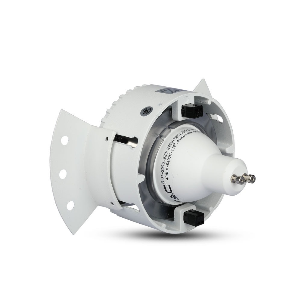 GU10 Fitting Rotondo Bianco Frame, Chrome Reflector img 3