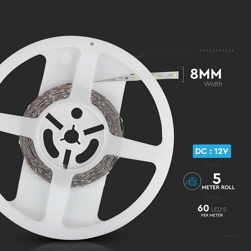 LED Strip SMD3528 - 60LEDs 3000K IP20 img 5