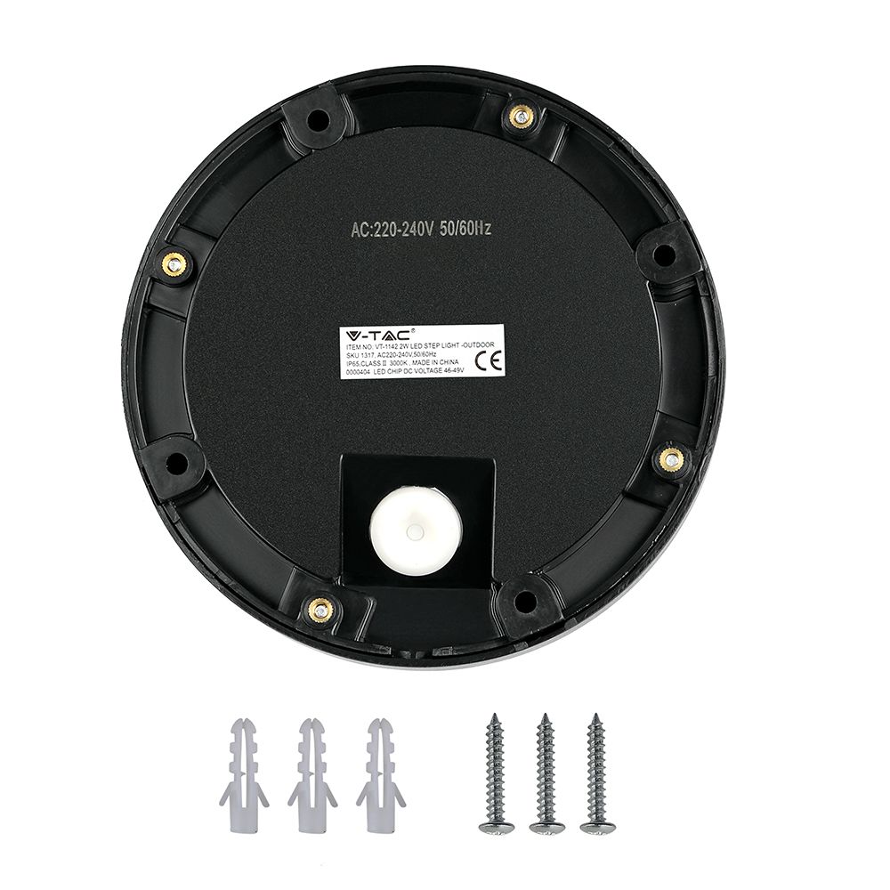 2W LED Step Black Body Round 3000K img 5