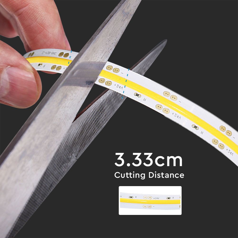 LED COB  Strip Light IP20 24V 3000K 420 Leds 10W m img 2