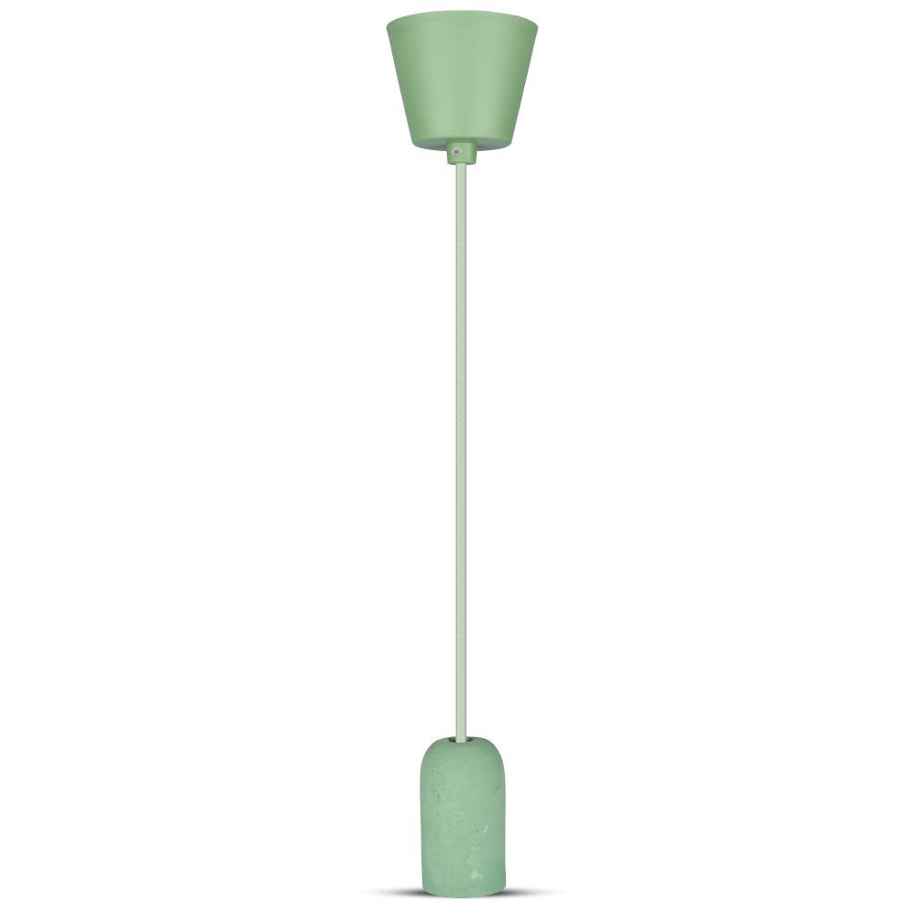 Lampadario con Portalampada Calcestruzzo Verde