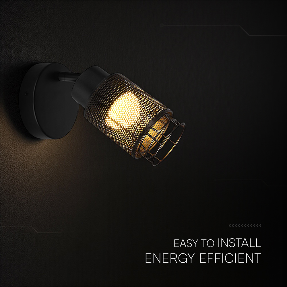 6W LED Decorative Lamp (D120*H30mm) 3000K Matt Black