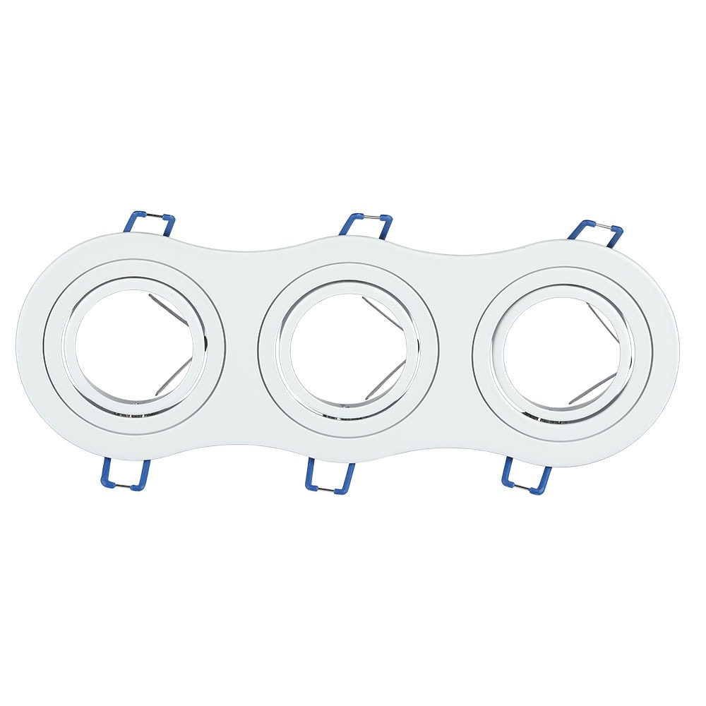 3*GU10 Corpo Rotondo Bianco img 2