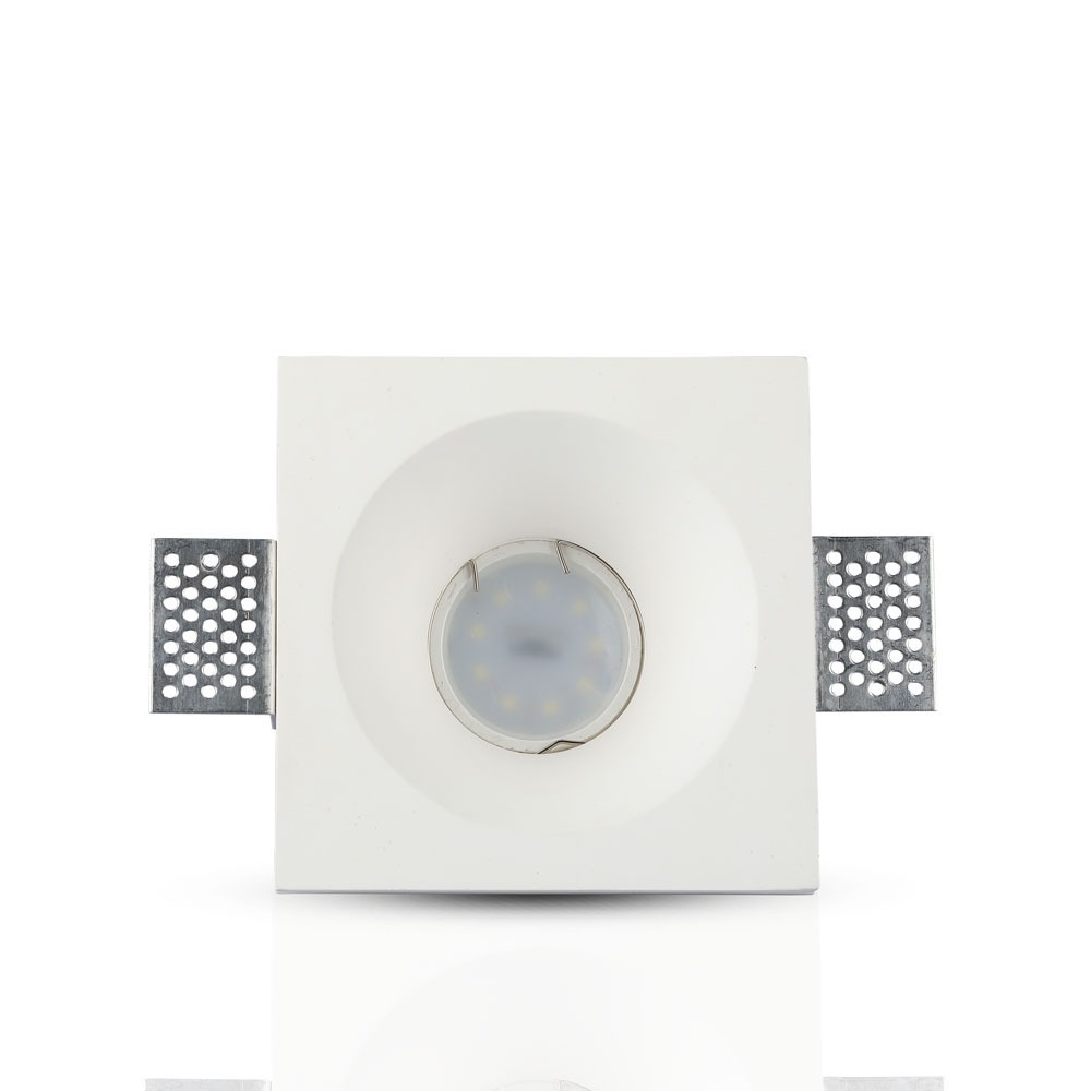 GU10 Corpo Gesso Quadrato Bianco img 1