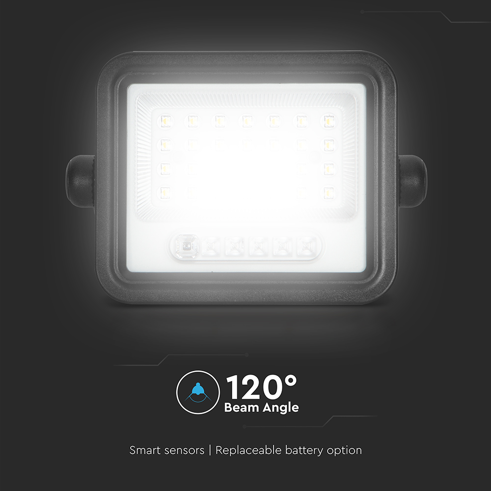 50W LED Solar Floodlight 2000K-8000K Black Body Battery Indicator img 6