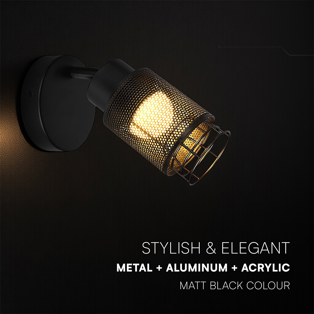 6W LED Decorative Lamp (D120*H30mm) 3000K Matt Black img 1