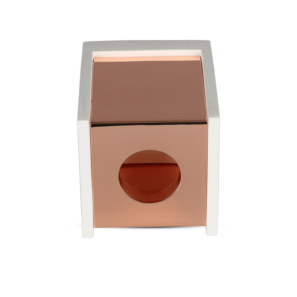 GU10 Fitting Gesso Surface Matt Rose Gold Bottom Quadrato img 3