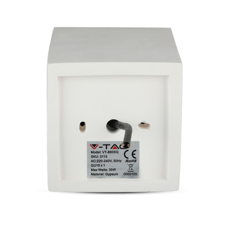 GU10 Fitting Gesso Surface Matt Rose Gold Bottom Quadrato img 4