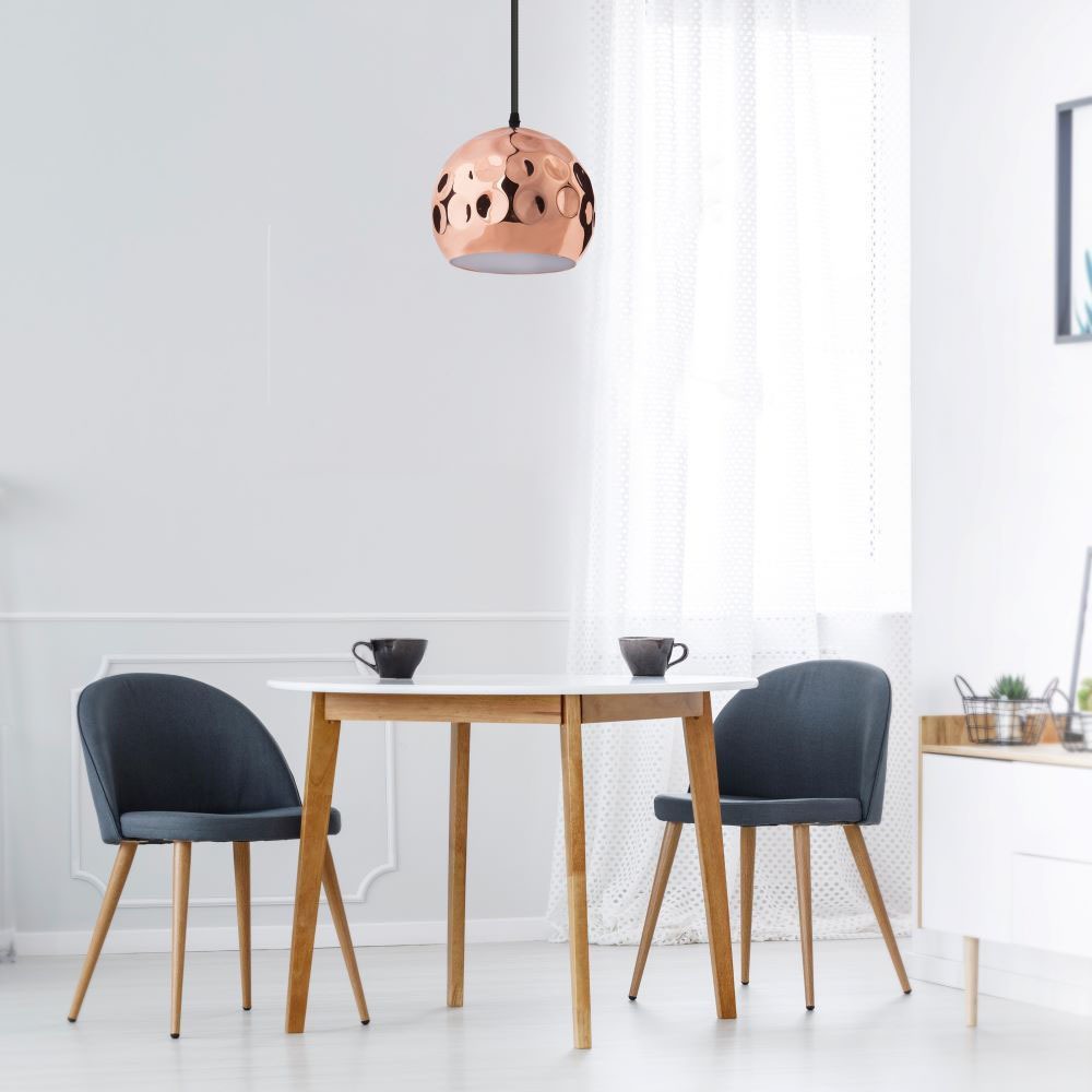 Lampadario con Portalampada Rame Sfera __250 img 2