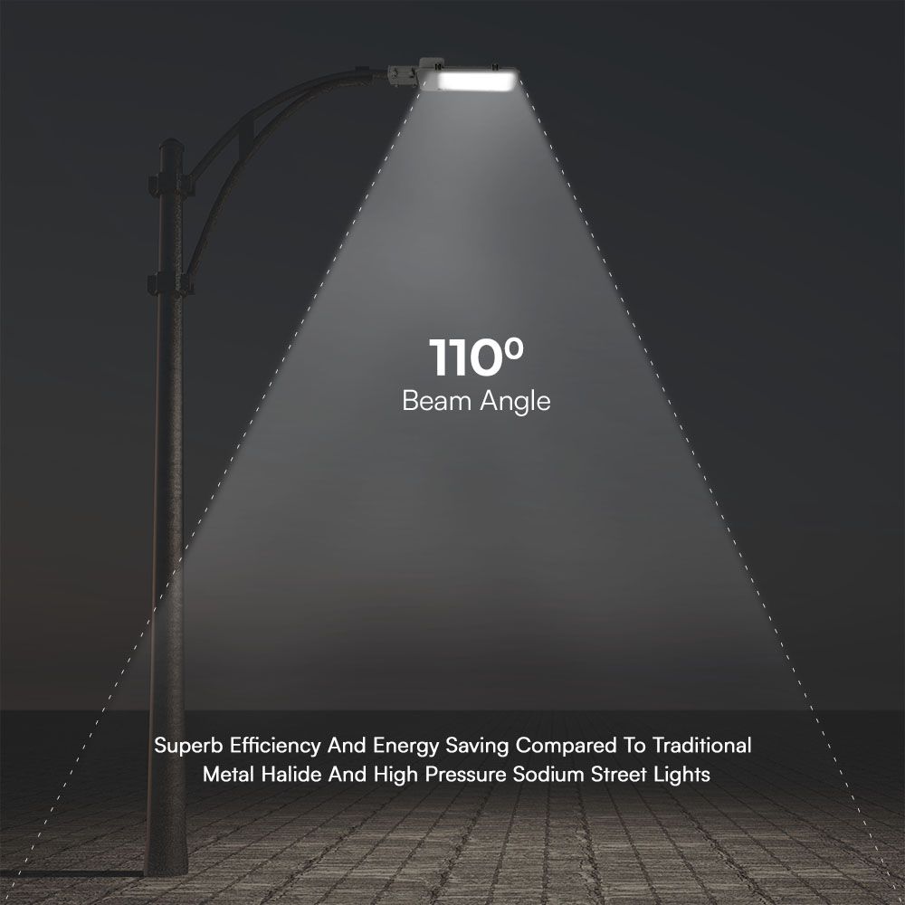 LED Street Light SAMSUNG CHIP - 50W Grey Body 6500K 5 Years Warranty img 2