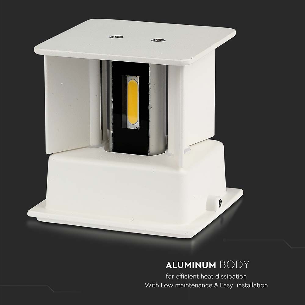 11W LED Wall Lamp With Bridgelux Chip White 4000K Square img 3