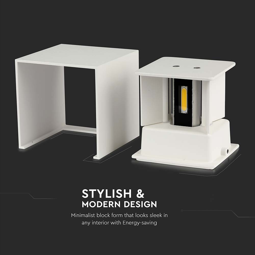 11W LED Wall Lamp With Bridgelux Chip White 4000K Square img 2