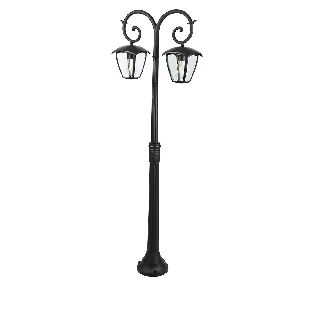 Lampada Giardino 2xE27 1410mm IP44 Nero img 3