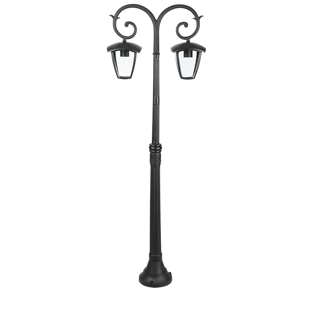 Lampada Giardino 2xE27 1410mm IP44 Nero img 4